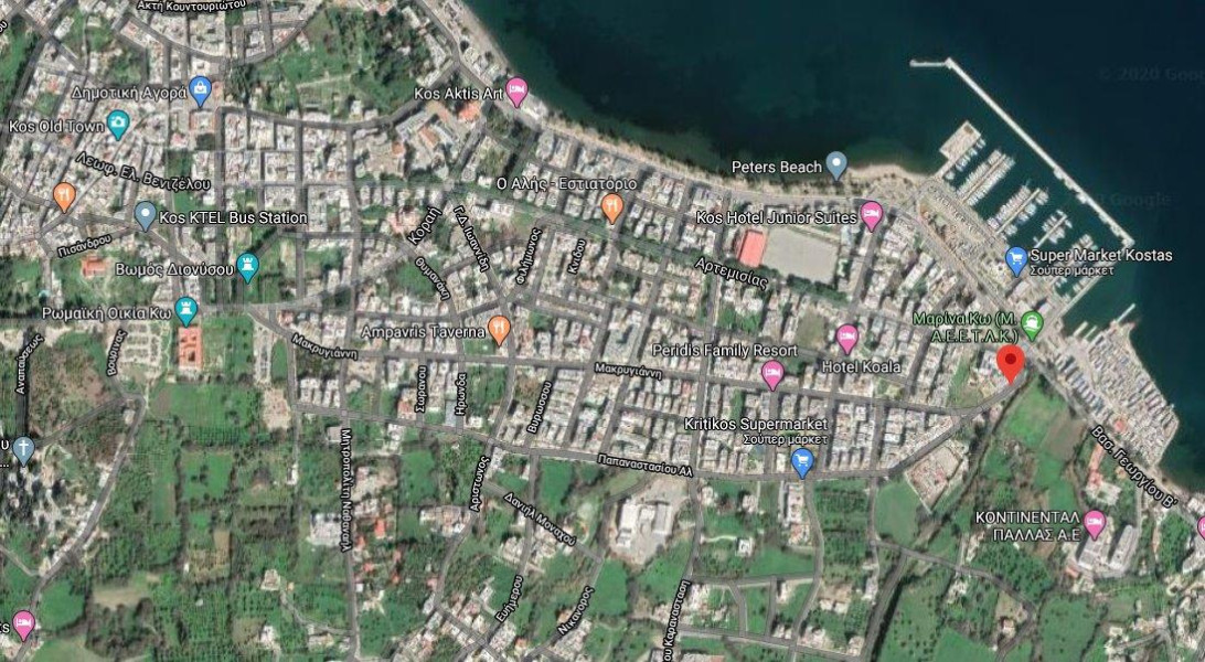 Central land plot, Kos