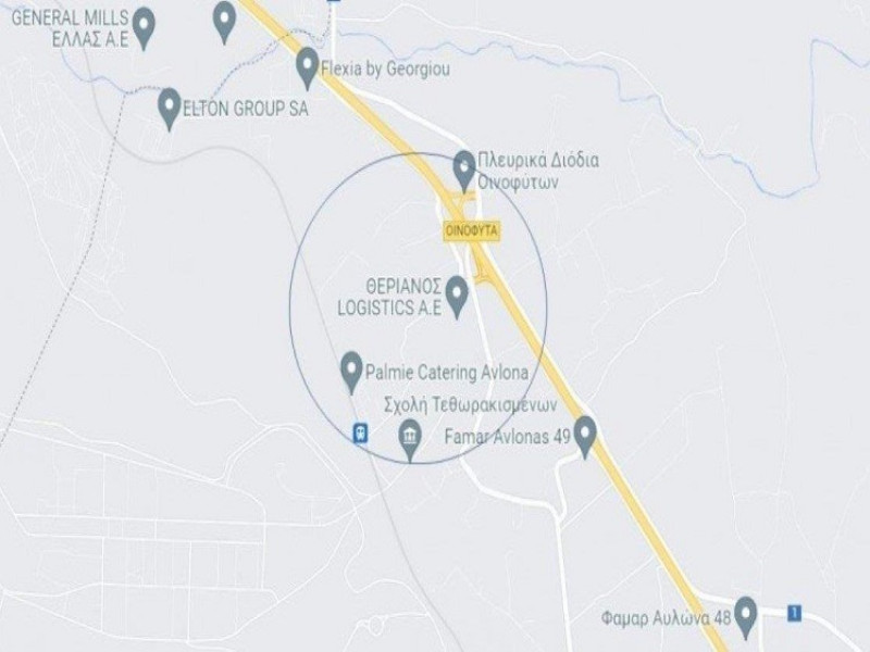 Land plot with industrial use, Avlonas